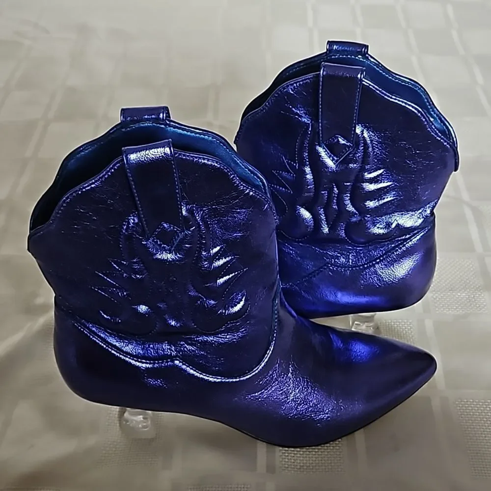 Katy Perry's The Annie-O Bootie Western Purple Size 8M - Picture 14 of 16